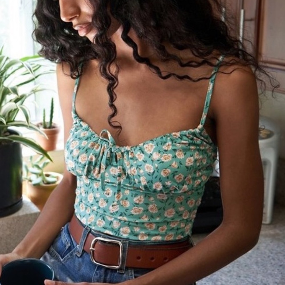 Urban | floral ruched top
